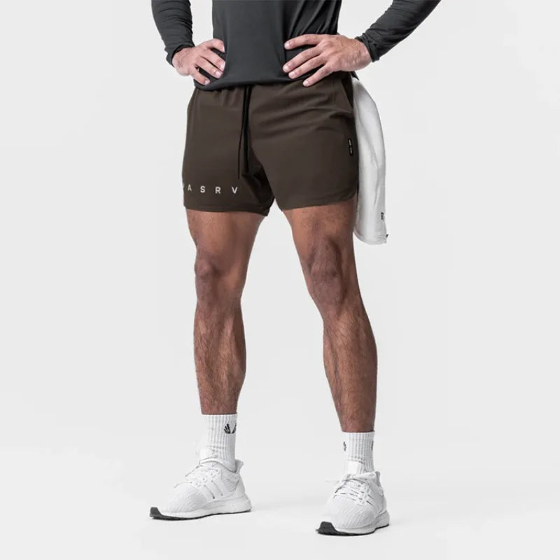 ASRV Men's Summer Quick Dry Basketball Casual Shorts Running Sports Gym Fitness Bodybuilding Jogger Short Pants Sweatpants Male