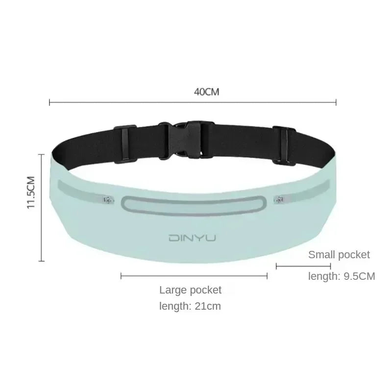 Sports Waist Pack Fanny Pack Wallet Adjustable Men Women Running Pouch Belt Portable Phone Holder Gym Bum Bag