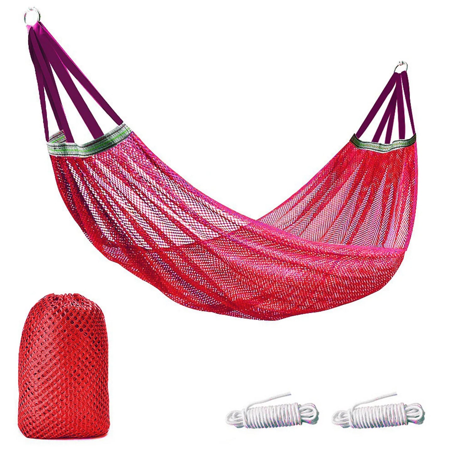 Ultimate Outdoor Mesh Hammock with Portable Bag