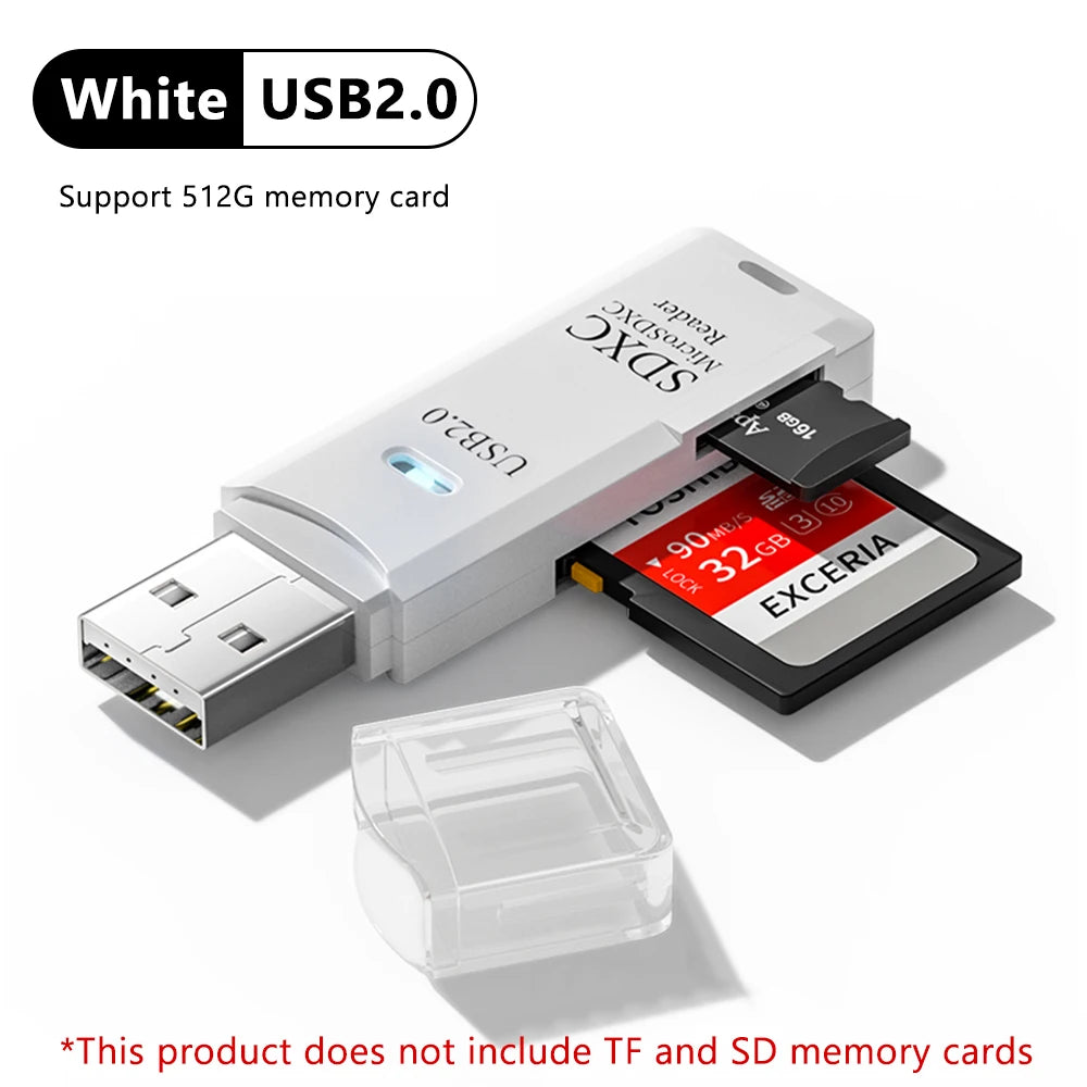 High-Speed USB 3.0 Dual Card Reader