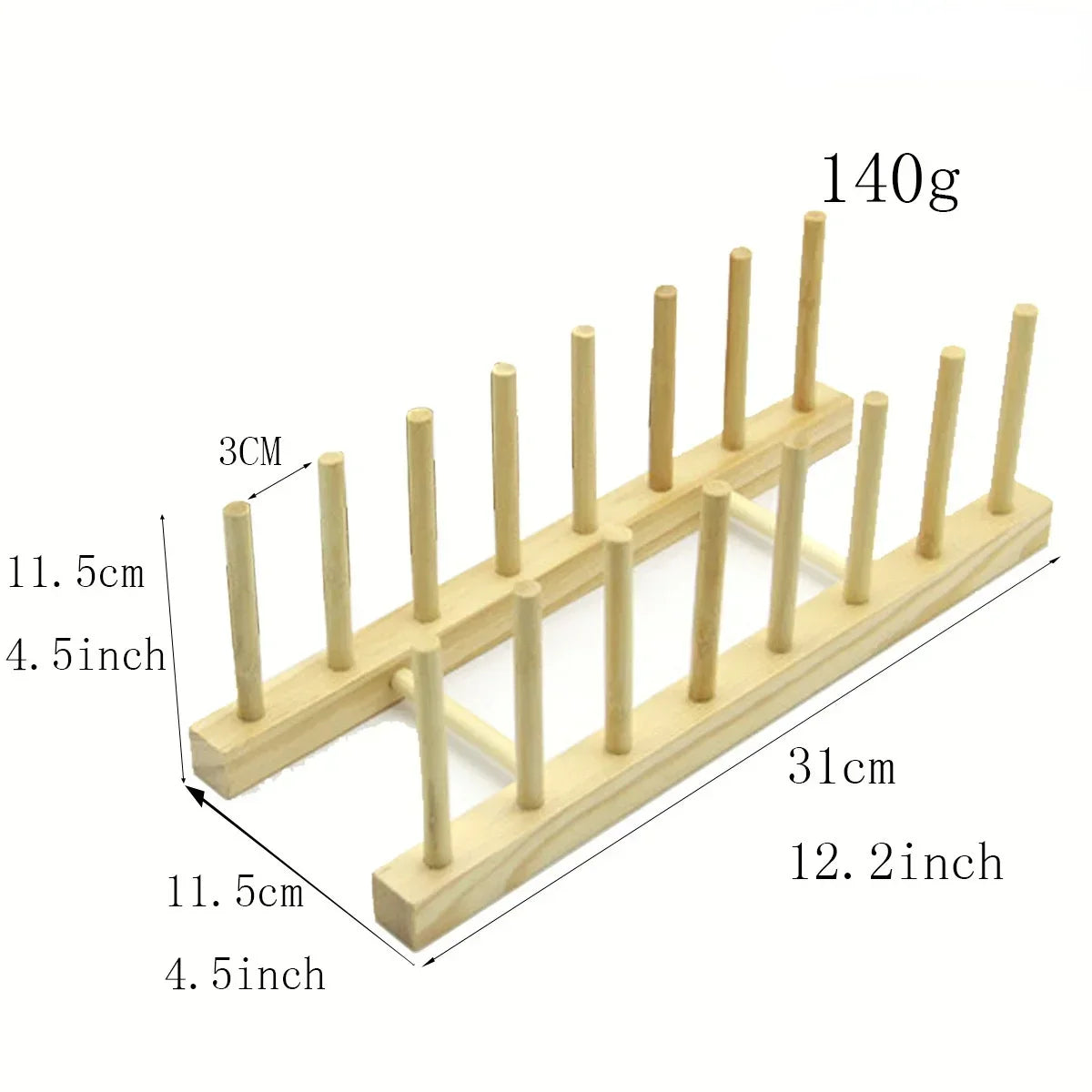 Bamboo Dish Drainer & Plate Organizer
