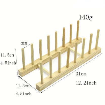 Bamboo Dish Drainer & Plate Organizer