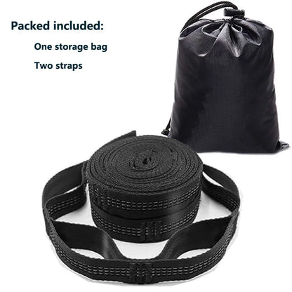 Ultra-Durable Adjustable Hammock Straps with Carabiners
