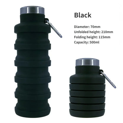 Collapsible Silicone Travel Bottle - Compact & Stylish