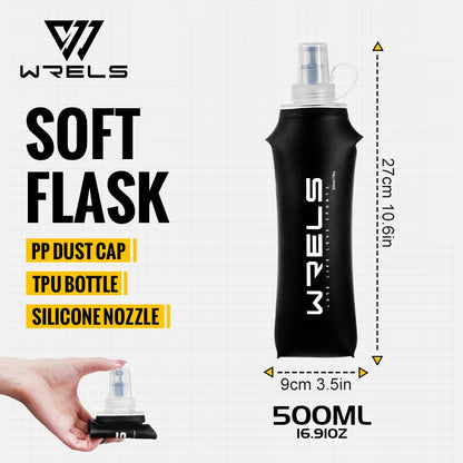 WRELS Soft Flask 500ml - Collapsible Hydration Solution