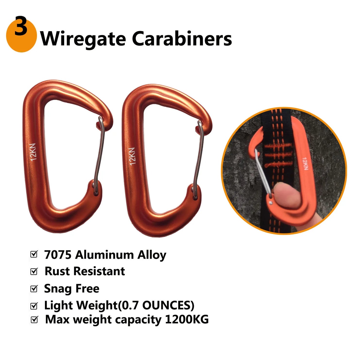 Outdoor hammock straps with more adjustable loops and ultra-length outdoor hammock straps and belts with 7075 alloy aluminum