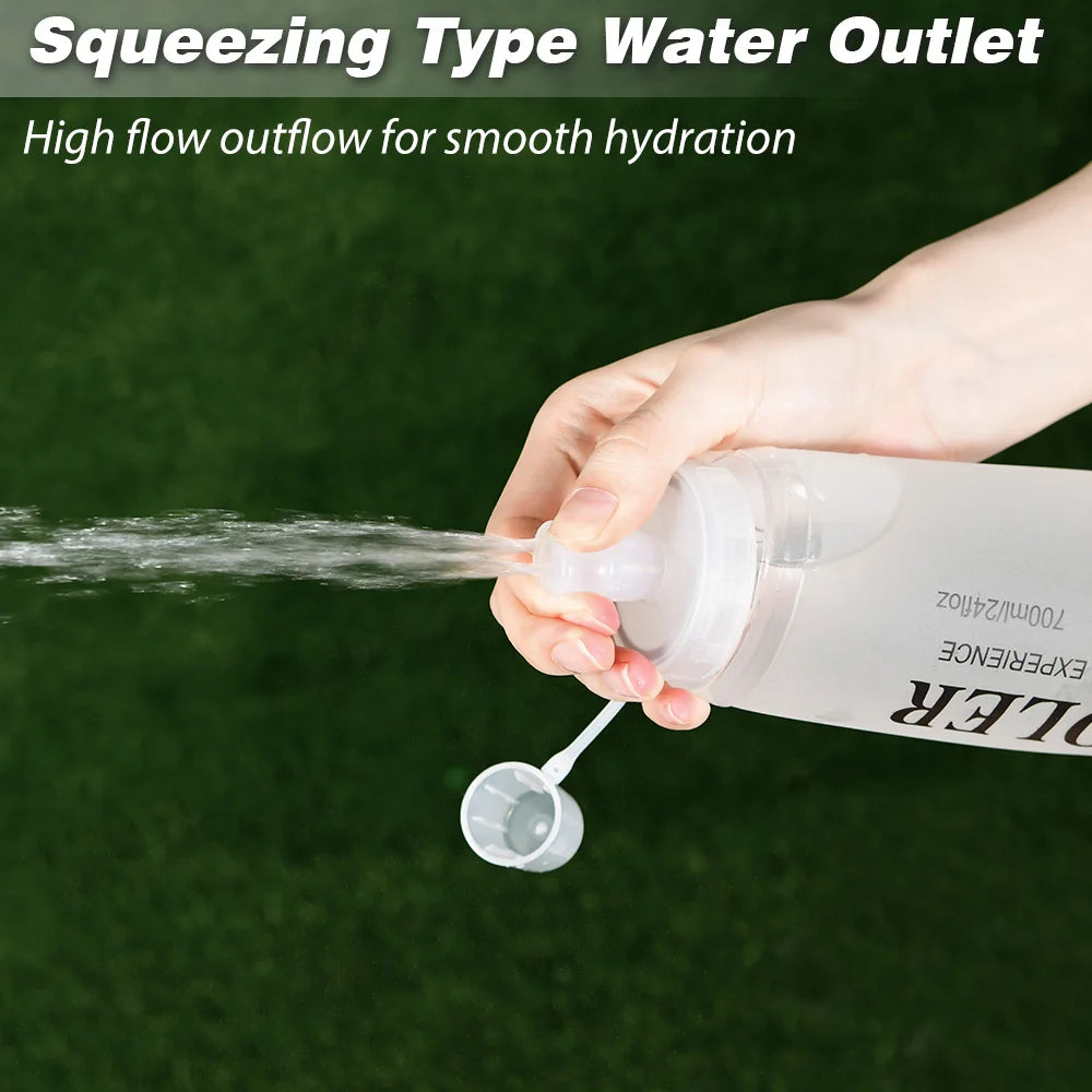 NEWBOLER 300ml/500ml/700ml Soft Flask Foldable Silicone Water Bottle TPU Running Kettle for Outdoor Camping Running Cycling