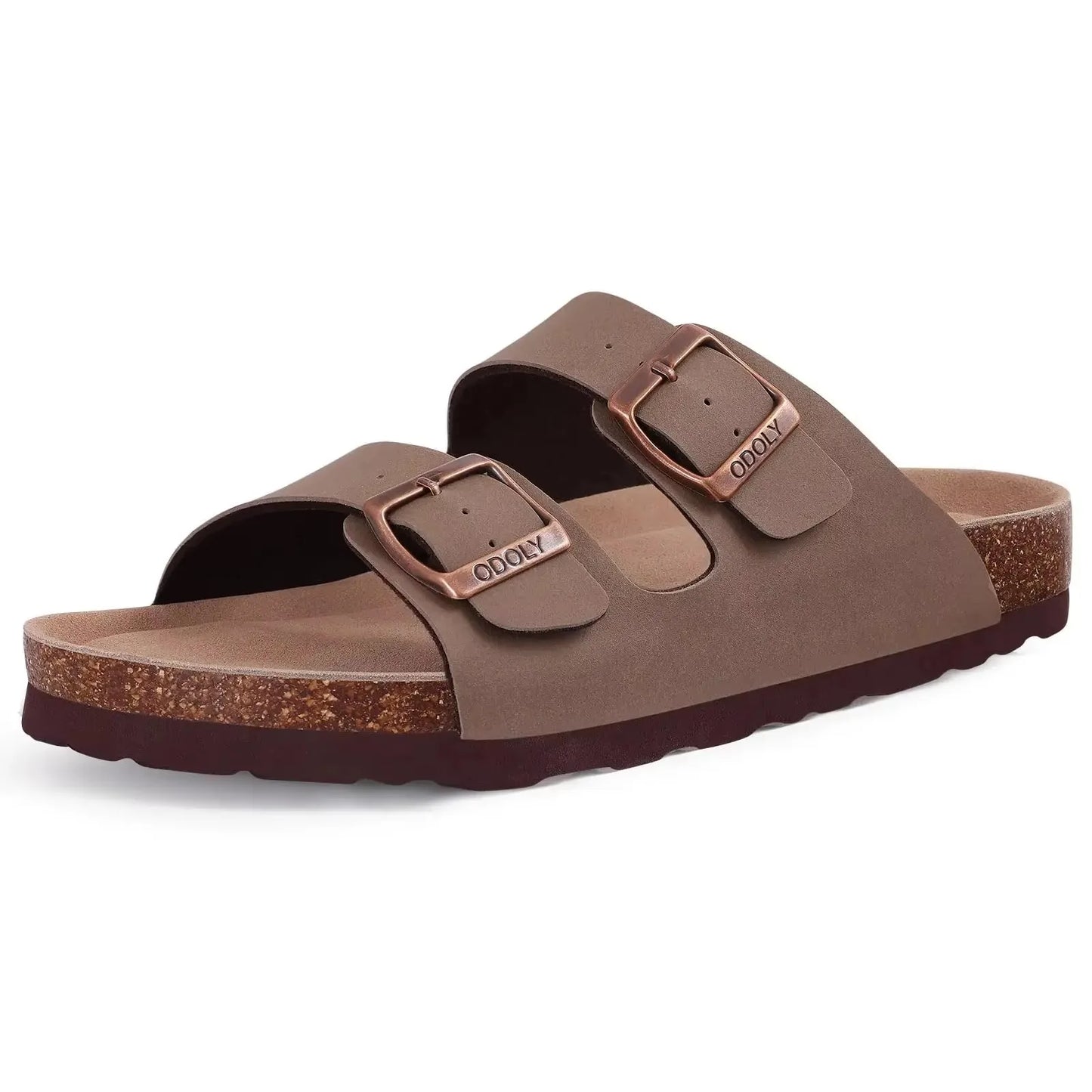 Women's Cork Footbed Slide Sandals with Arch Support