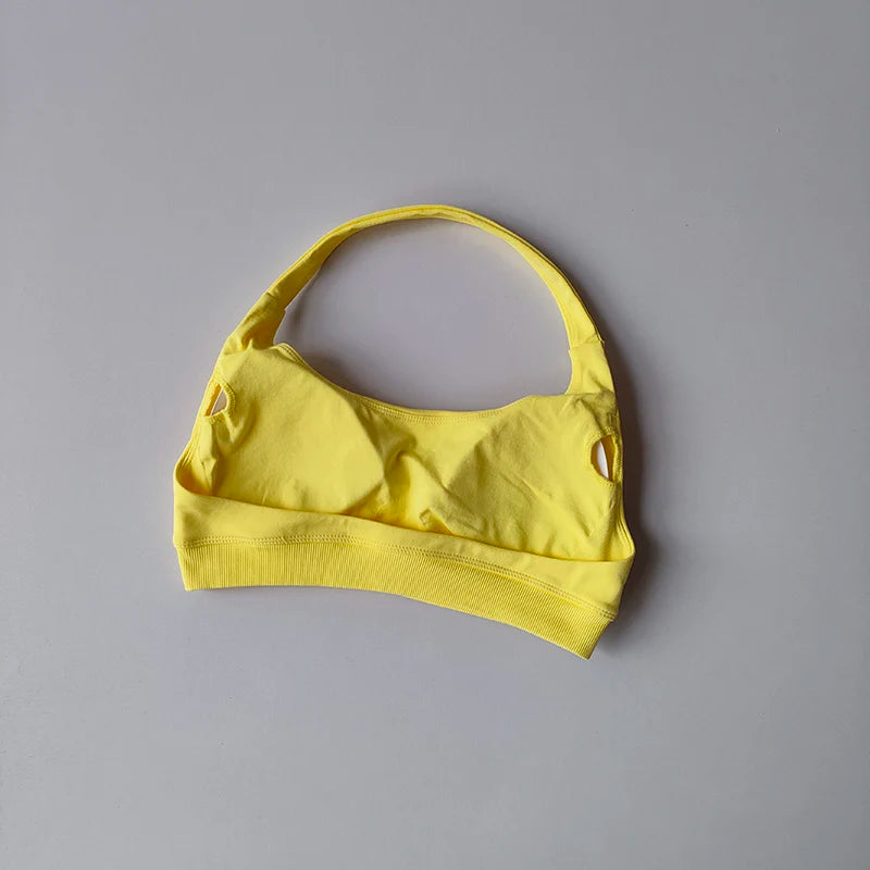 Shockproof Seamless Sexy Padded Athletic Sport Bra Women Backless Workout Gym Anti-Shock Yoga Crop Top Fitness Bra Suits