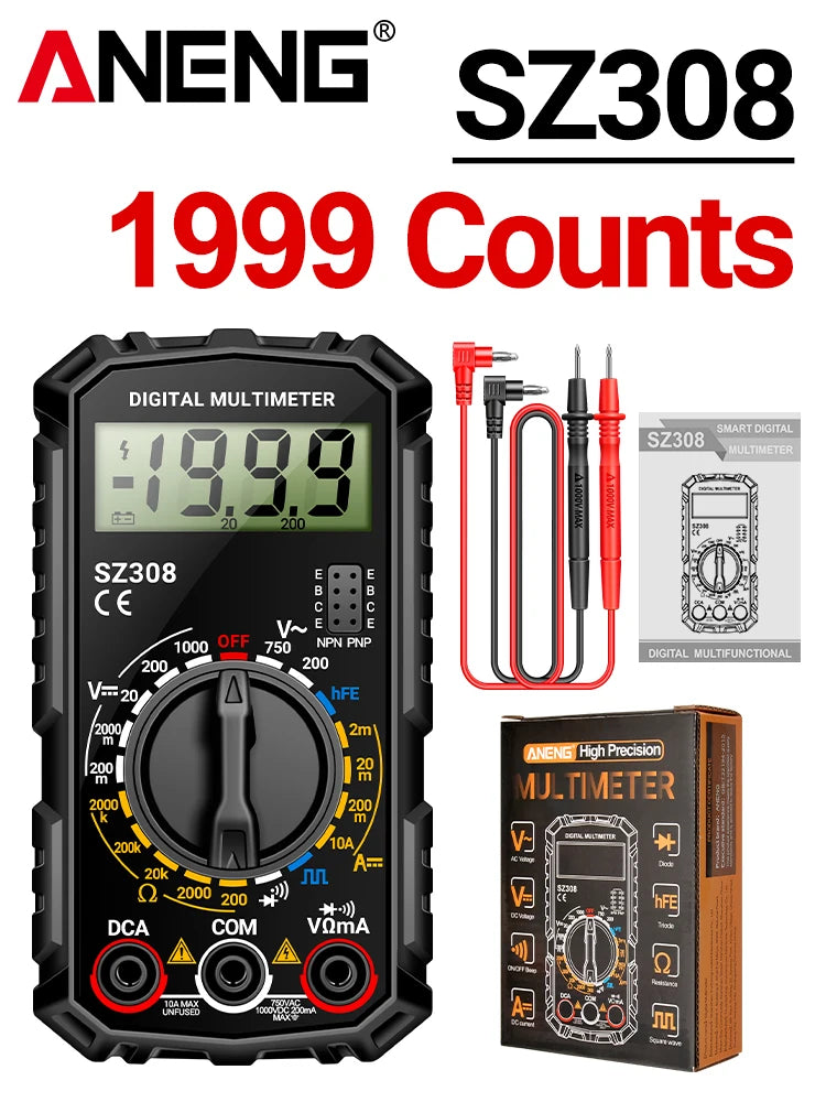 ANENG Digital Multimeter with Square Wave Function