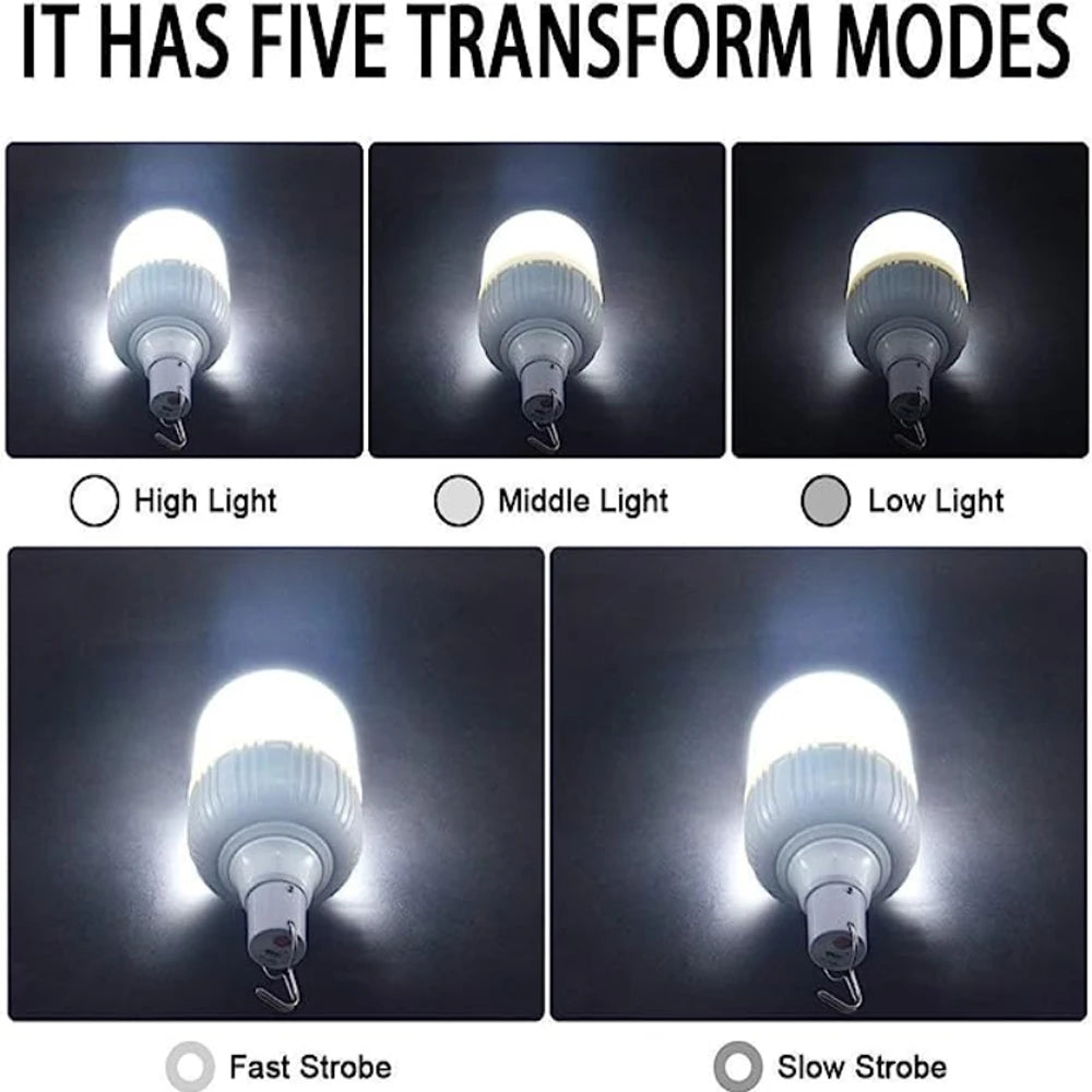 1/2/5/8pcs High Power LED Light Charging Emergency Lamp Outdoor  Portable Lanterns BBQ Camping lamp Search Light  Emergency Bulb