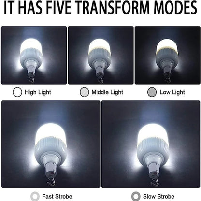 1/2/5/8pcs High Power LED Light Charging Emergency Lamp Outdoor  Portable Lanterns BBQ Camping lamp Search Light  Emergency Bulb