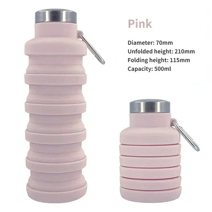 Collapsible Silicone Travel Bottle - Compact & Stylish