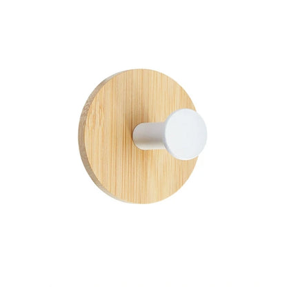 Bamboo Wood Adhesive Wall Hook - Stylish & Functional