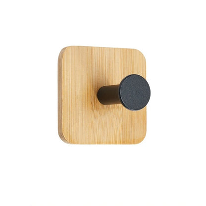 Bamboo Wood Adhesive Wall Hook - Stylish & Functional