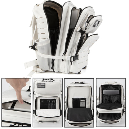 25L/45L Tactical Backpack for Men and Women Outdoor Survival Bug Out Bag Small School Rucksack Hking with Bottle Holder