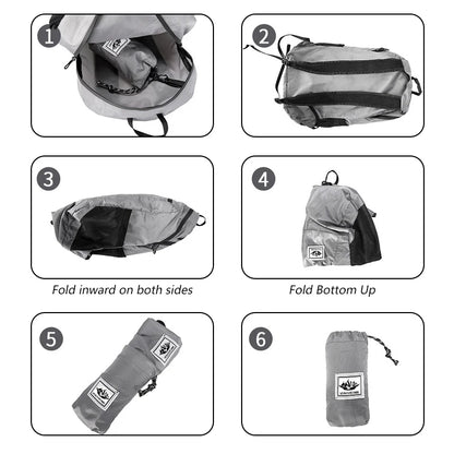 20L Portable Foldable Backpack Folding Mountaineering Bag Ultralight Outdoor Climbing Cycling Travel Knapsack Hiking Daypack