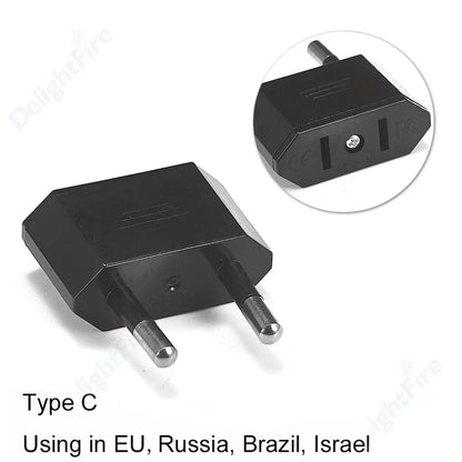 Universal EU Travel Plug Adapter - Compact & Reliable