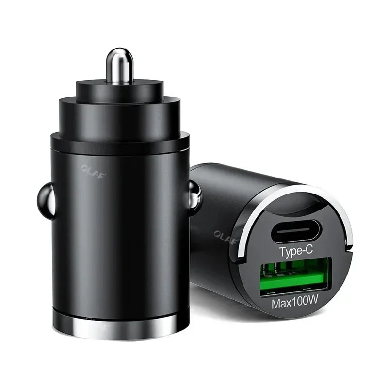 200W Dual USB Car Charger - Fast Charge Adapter