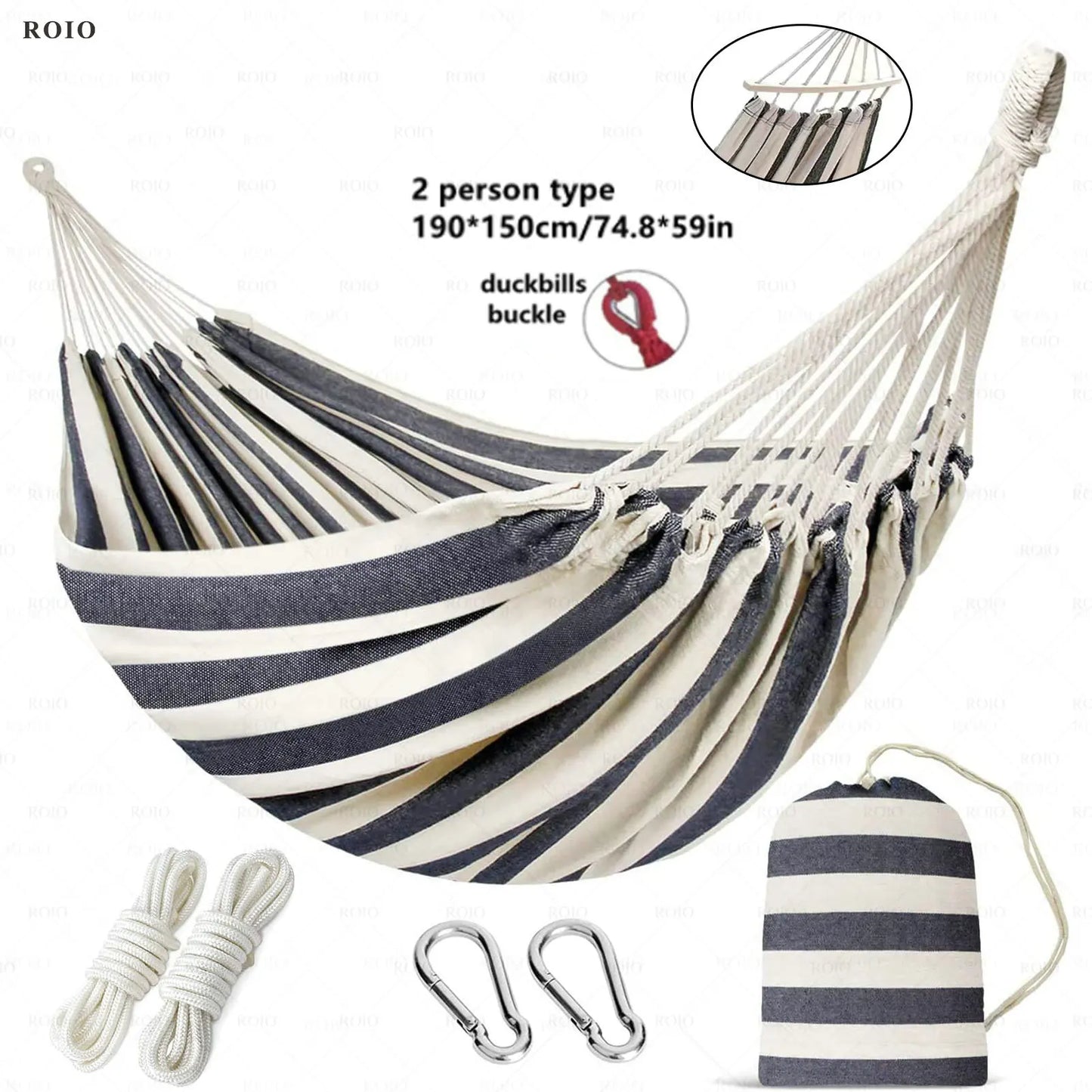 Ultimate Outdoor Hammock - Durable Canvas Travel Bed