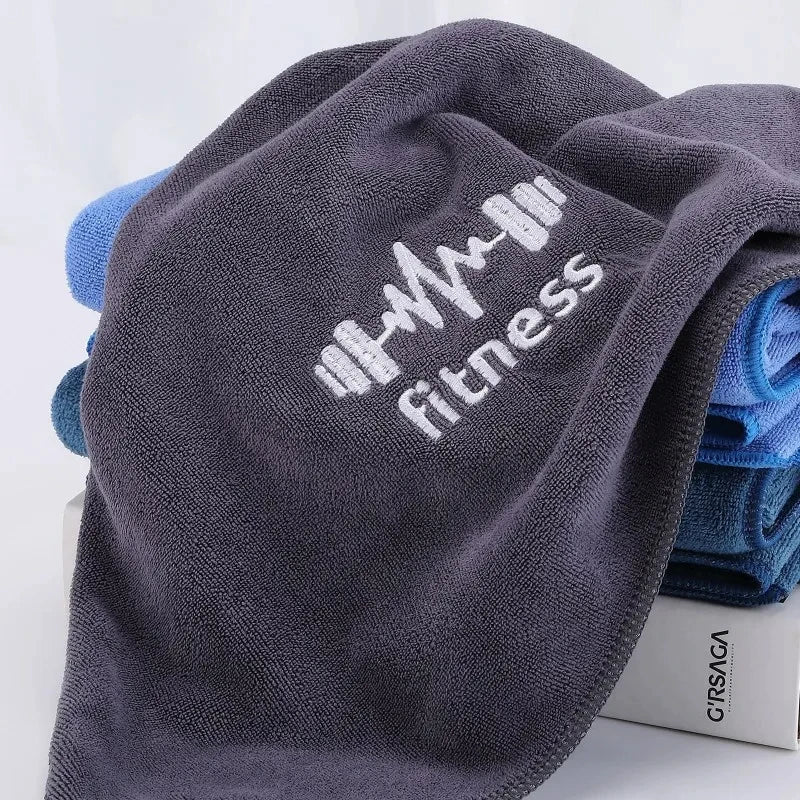 Grey Unisex Gym Towel - High Absorbency Quick Dry | Sports Towel for Basketball Running Fitness
