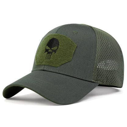 Unisex Skull Embroidery Outdoor Caps