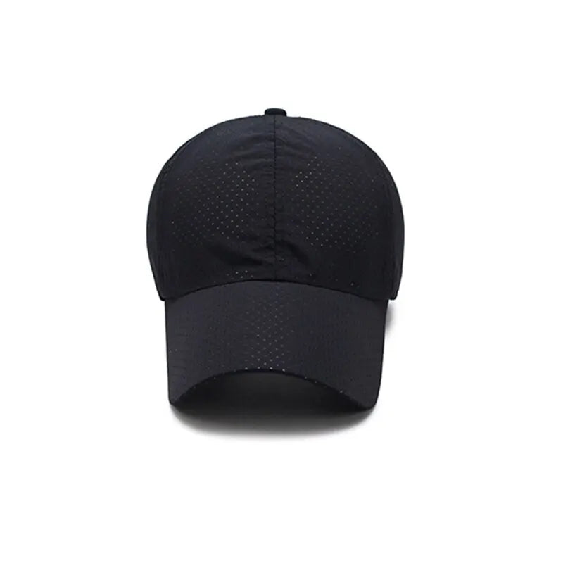 Hat Men Spring Summer Solid Color Mesh Cap Baseball Cap Women Autumn Korean Edition Sunscreen Hat Mesh Breathable Peaked Cap