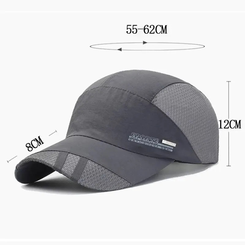 The New Spring Sun Hat Outdoor Travel Baseball Cap Sports Breathable Hat Screening Speed Dry Hat