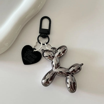 Punk Y2K Balloon Dog Keychain - Edgy Bag & Car Accessory