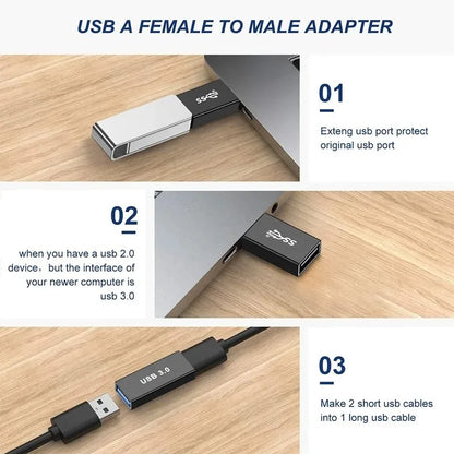 Universal USB 3.0 OTG Type-C Adapter - Fast & Versatile
