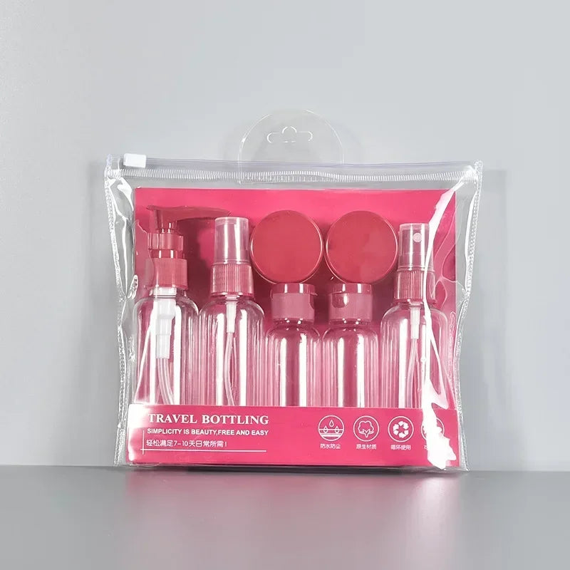 Compact Travel Bottle Set for Skincare & Personal Care