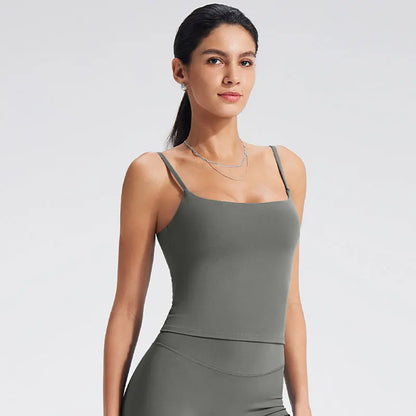 Women's Yoga Tank Top with Built-In Bra