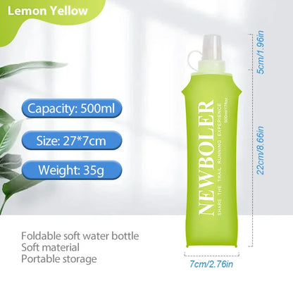 Compact Foldable TPU Sport Bottle - 150ml/250ml/500ml