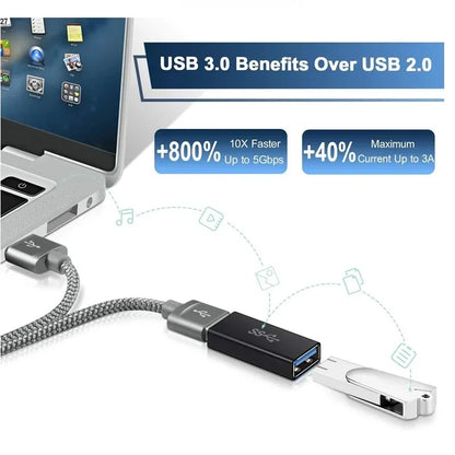 Universal USB 3.0 OTG Type-C Adapter - Fast & Versatile