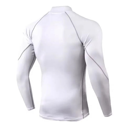 Men Compression Long Sleeve T Shirt Sportswear Male Skinny Tshirt Elastic Track Tracksuit Clothing Gyms Fitness T-shirt For Men