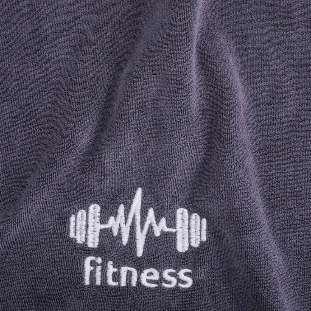 Grey Unisex Gym Towel - High Absorbency Quick Dry | Sports Towel for Basketball Running Fitness