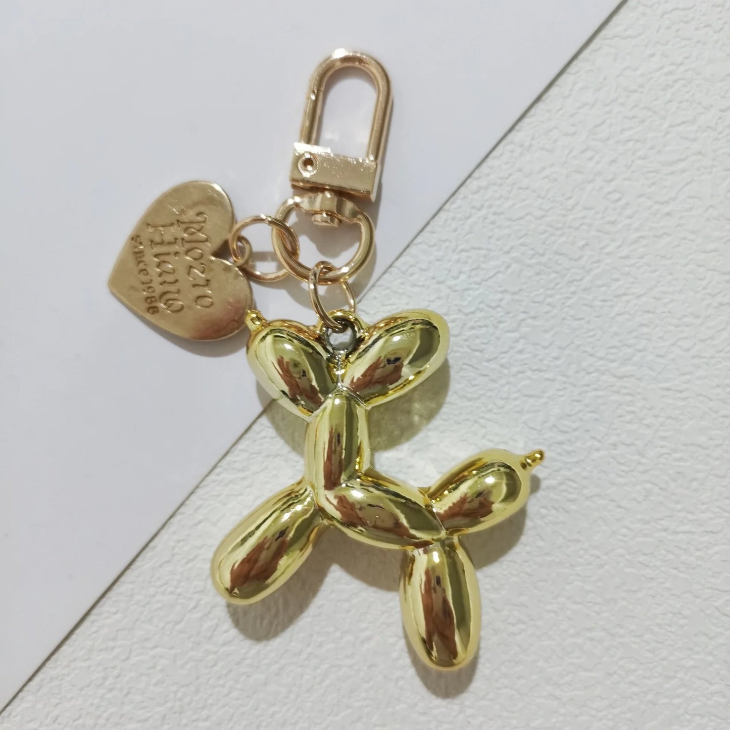 Punk Y2K Balloon Dog Keychain - Edgy Bag & Car Accessory