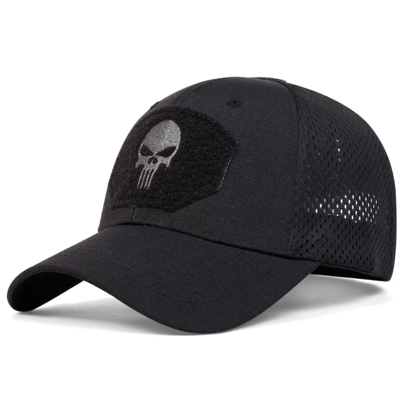 Unisex Skull Embroidery Outdoor Caps