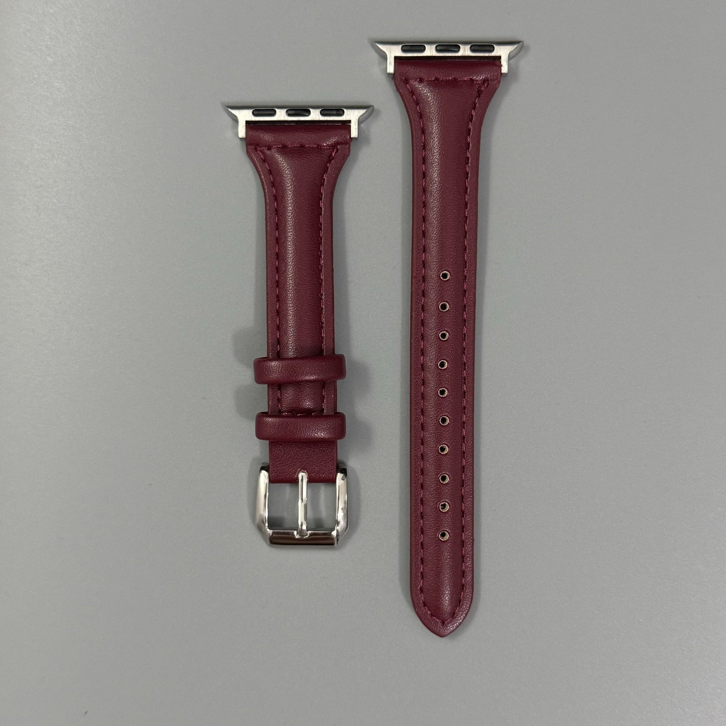 Ultra-thin Synthetic Leather strap for Apple Watch strap,38mm,40mm,41mm,42mm,44mm,45mm, 46mm,49mm,superfiber PU Synthetic Leather,for iWatch series 11/10/9/8/7/6/5/4/3/2/1/Ultra/SE