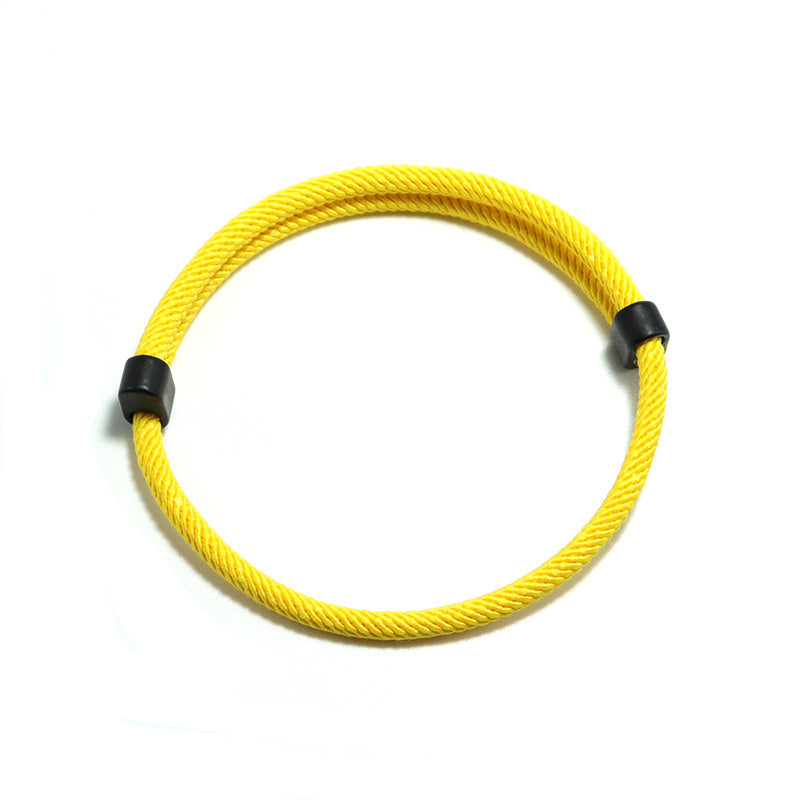 1 Men's Knitted Solid Color Bracelet