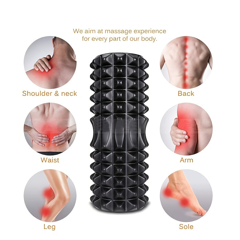 A Massage Roller for Yoga, Pilates, And Back Exercises. This Fitness Massage Stick Is a Workout Accessory That Enhances Mobility, And This Mini Foam Back Massage Roller Is Perfect for Pilates, Yoga, And Gym Training!