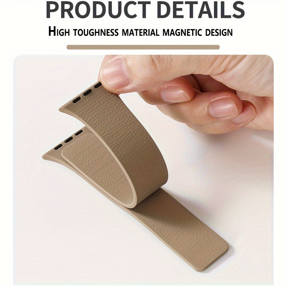 The magnetic watch strap is suitable for the new magnetic strap of the Apple Watch series Ultra11/10/9/8/7 SE 6/5/4/3/2/1, compatible with the 38/40/41/42/44/45/46/49mm Men's and Women's creative spring/summer sports strap