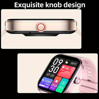 Brand New HD Smart Sports Calling Bracelet, Featuring a 2.01-Inch Full Touchscreen Display, Call Answering, Smartwatch Functions, Message Notifications, Compatible with Android And Iphone, USB Charging, Suitable for Both Men And Women