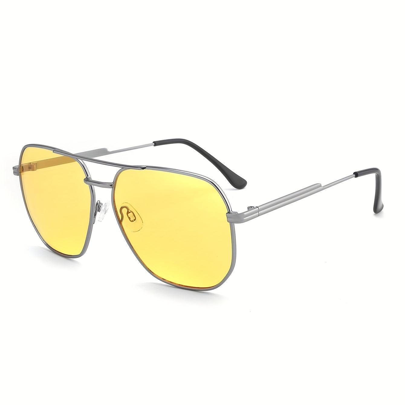 Óculos para Conduzir à Noite, Óculos Elegantes, Óculos de Metal Adequados para Homens e Mulheres.