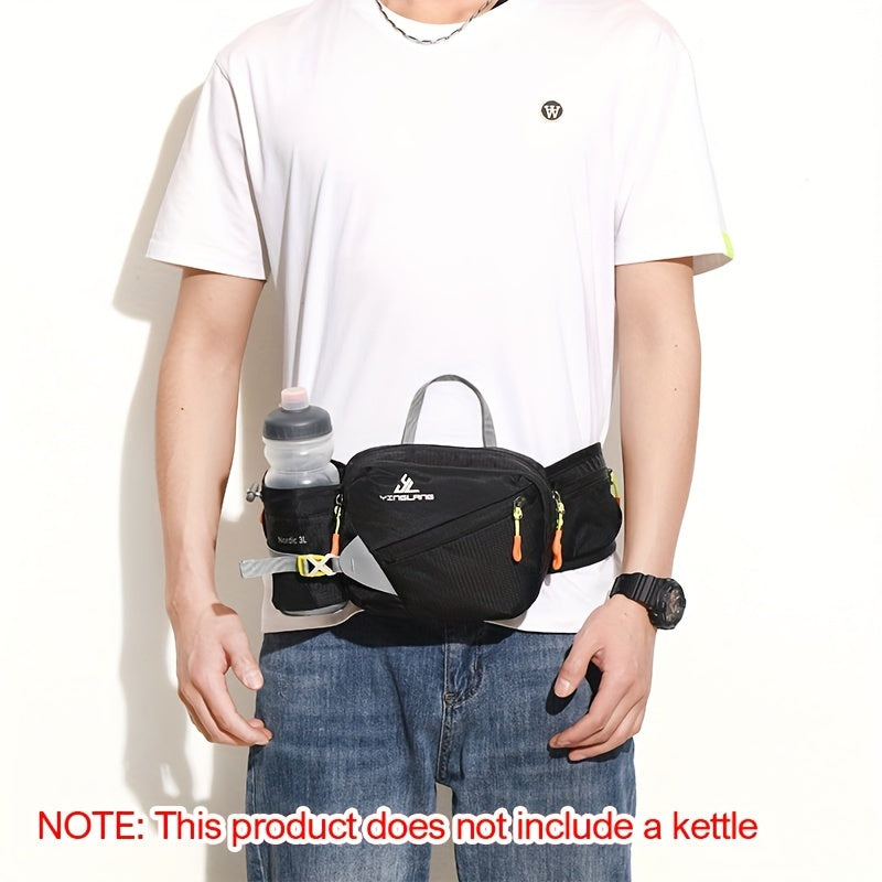 Sports Water Bottle Waist Bag Men's Running Pack Women's Multifunctional Outdoor Hiking Hip Bag Mobile Phone Bag Marathon Equipment