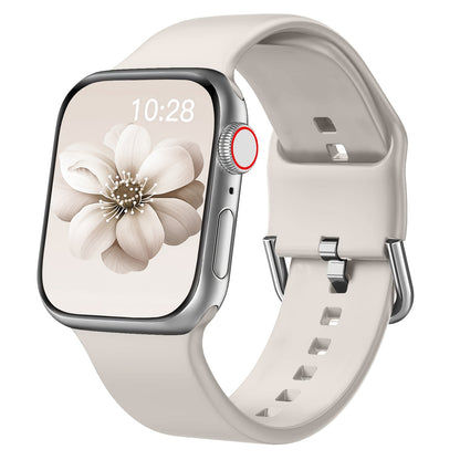 Sport Band Compatible with Apple Watch Bands 49mm 46mm 45mm 44mm 42mm 41mm 40mm 38mm, Soft Wristbands Replacement Strap with Classic Clasp for iWatch Series SE 11 10 9 8 7 6 5 4 3 2 1 Ultra3/2/1 for Women Men