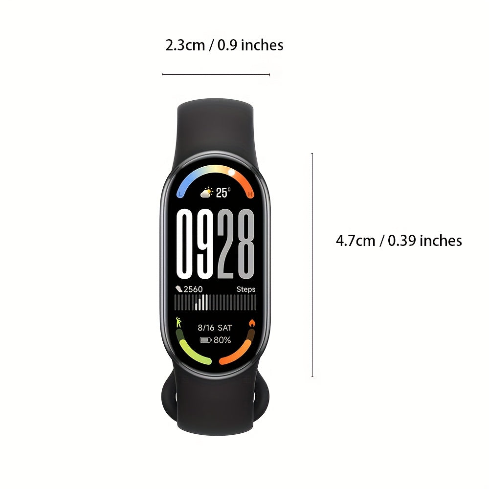Xiaomi Mi Smart Band 10 for & - Smartwatch with 4.37cm AMOLED Display, Compatible for /, 5ATM, Battery Life, Compatible for Smart Mi Band Strap