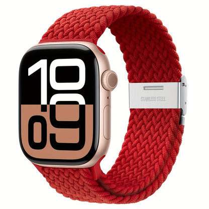 Nylon Elastic Braided Solo Loop Stretchy Straps Elastic Sport Wristbands for Apple Watch Band 44mm 45mm 49mm 40mm 41mm 38mm 42mm Nylon Snap Bracelet for iWatch Ultra 2 Series 9 8 7 6 5 4 3 2 1 SE Strap S9 S8 S7 S6 S5 S4 S3 for Women Men