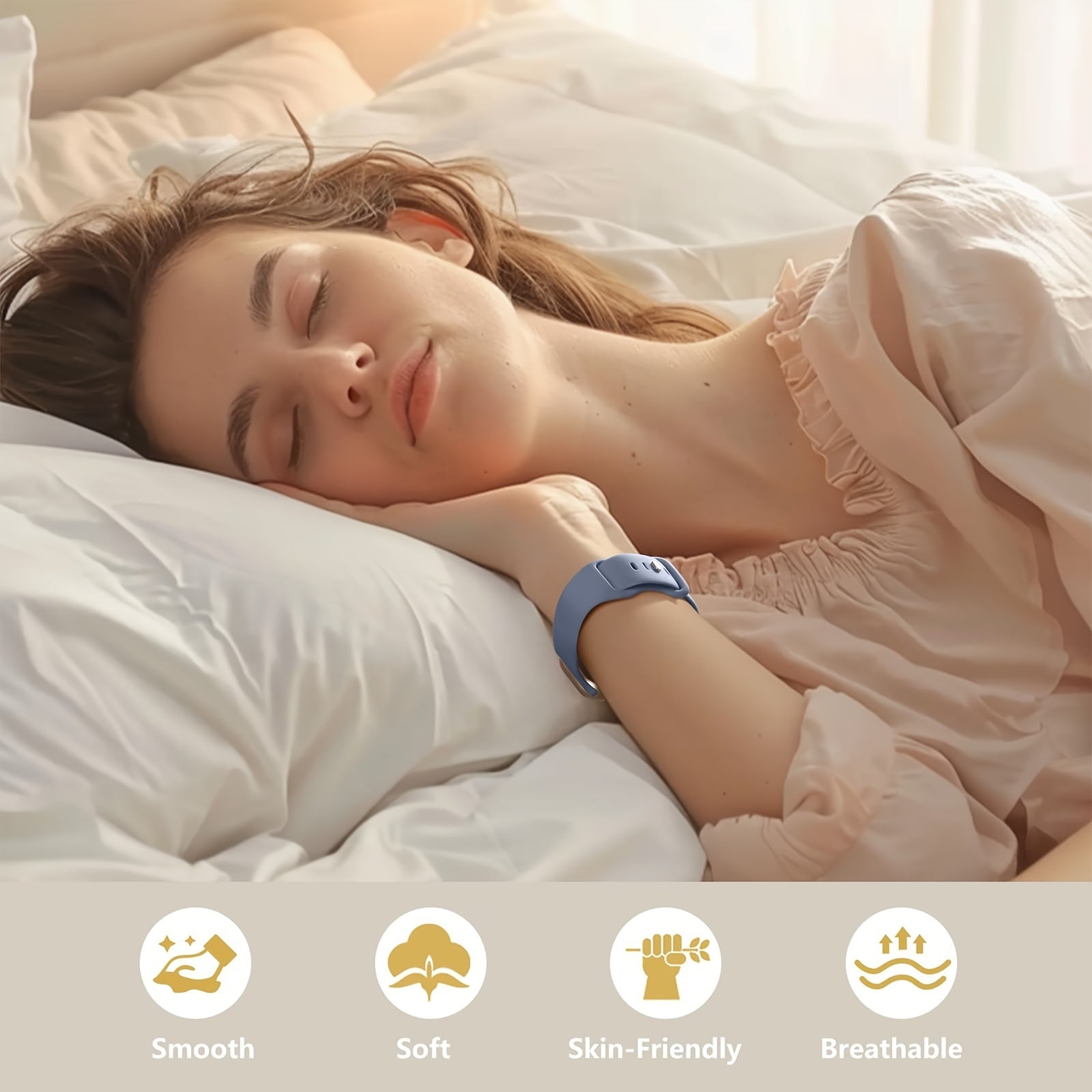 Compatible with iWatch Bands 38mm 40mm 41mm 42mm 44mm 45mm 49mm, Soft Silicone Waterproof Replacement Strap for Women, Fits iWatch Series 9/8/7/6/5/4/3/2/1/SE/Ultra/Ultra 2 (Band Only, Watch Not Included)