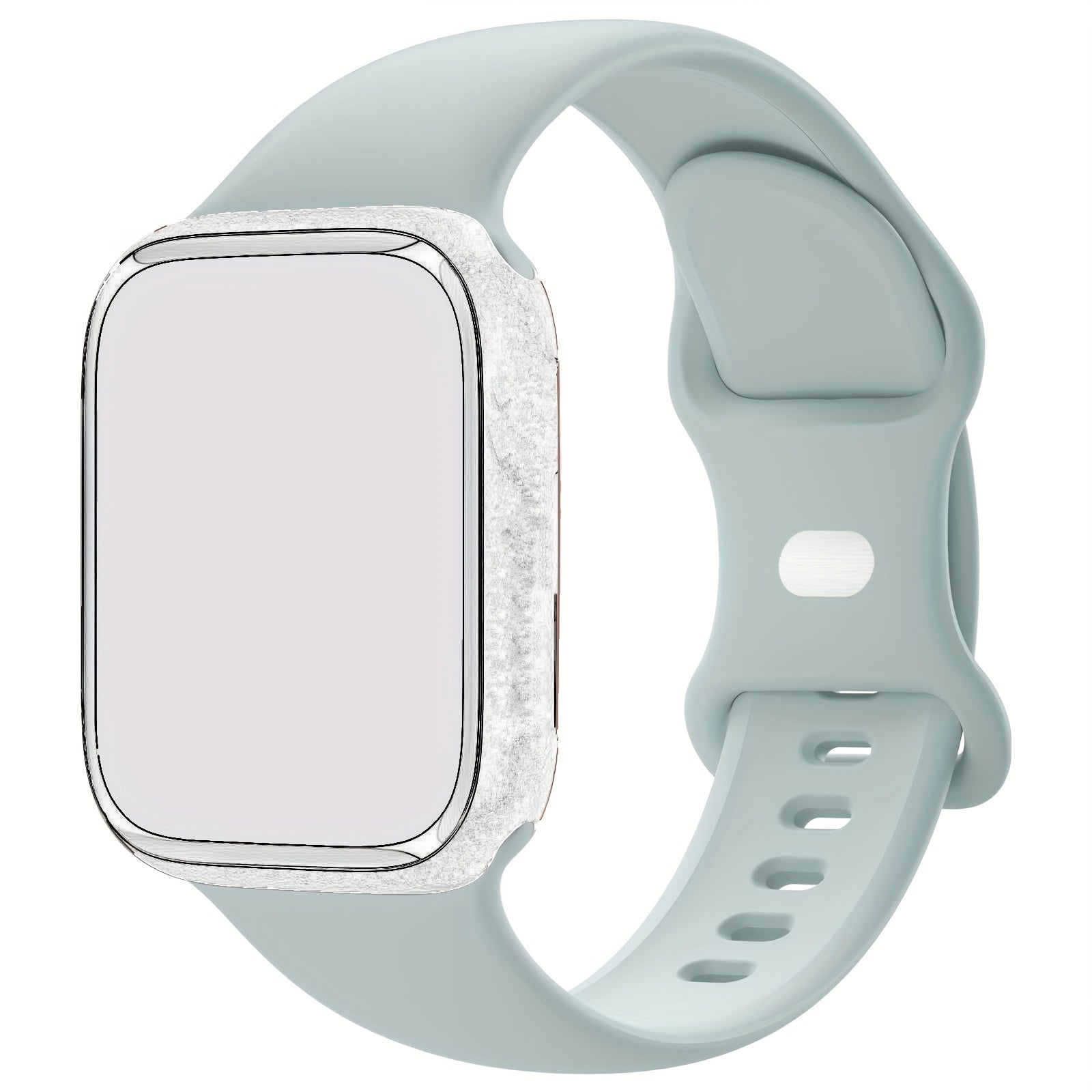 Compatible with iWatch Bands 38mm 40mm 41mm 42mm 44mm 45mm 49mm, Soft Silicone Waterproof Replacement Strap for Women, Fits iWatch Series 9/8/7/6/5/4/3/2/1/SE/Ultra/Ultra 2 (Band Only, Watch Not Included)
